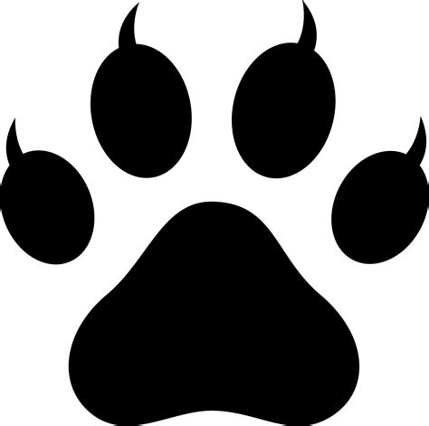 Picture Of A Dog Paw Print - ClipArt Best