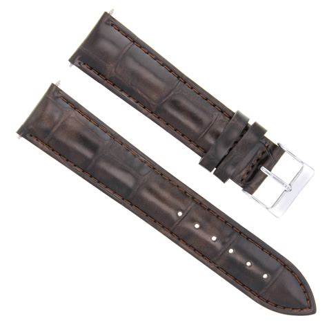 20/16MM LEATHER WATCH STRAP BAND FOR ROLEX PRESIDENT 1802 1803 1811 DARK BROWN | Ewatchparts