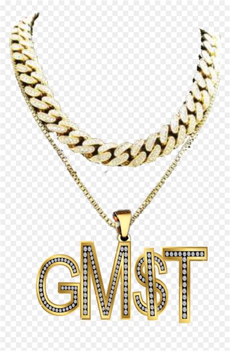 #jewerly #necklace #chain #diamond #gold #rapper #gmst - Rapper Chain Png, Transparent Png - vhv