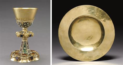 Chalice and Paten (1450–1480) - Catholic Stock Photo