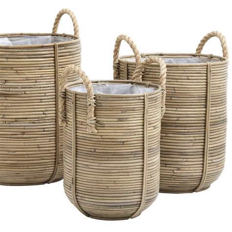 Large Rattan Baskets By The Forest & Co