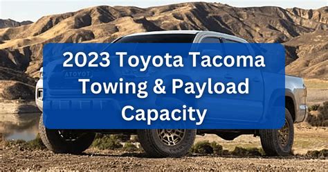 2023 Toyota Tacoma Trd Pro Towing Capacity