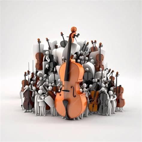 Premium AI Image | orchestral instruments mockup