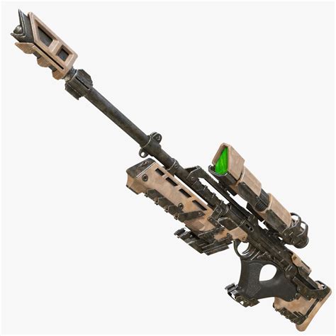 Sniper rifle (Sci-fi) 3D Model $29 - .max .obj .fbx - Free3D