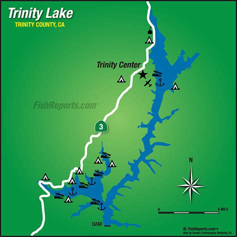 Trinity Lake - Fish Reports & Map