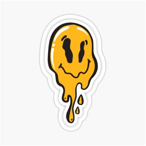 "Melting emoji sticker" Sticker by MaddieHeller | Redbubble