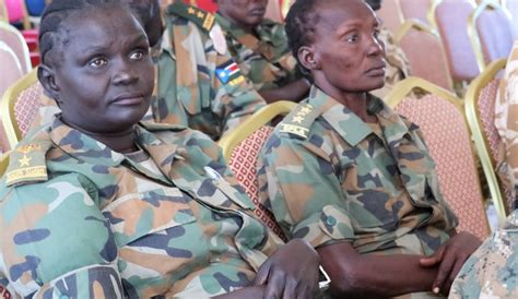 Female soldiers rising up South Sudan’s military ranks call for greater respect for human rights ...