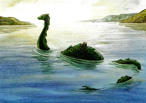 Loch Ness Monster Painting at PaintingValley.com | Explore collection ...