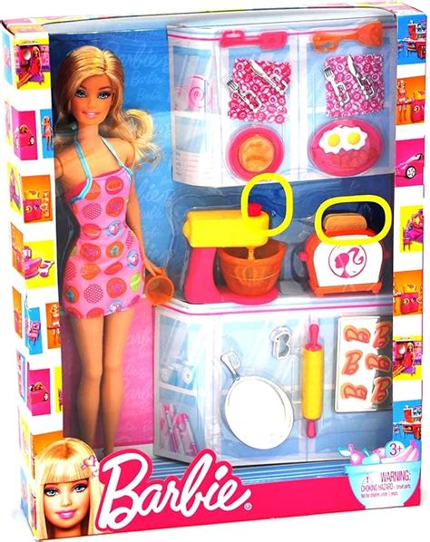 Amazon.com: Barbie Doll and Kitchen Accessory Set : Toys & Games