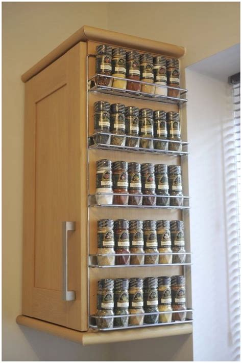 20++ Spice Rack Organizer Ideas - HOMYHOMEE