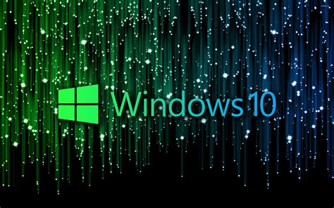 Windows 10 text logo on meteor shower wallpaper - Computer wallpapers - #45277