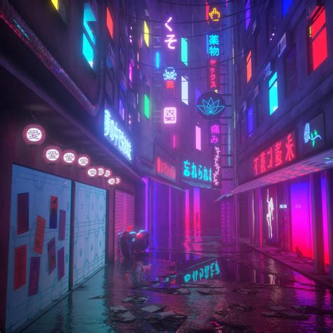 cyberpunk, Neon, Reflection, Cat, Vaporwave Wallpapers HD / Desktop and Mobile Backgrounds