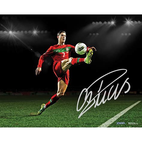 Cristiano Ronaldo Signed Portugal Ball Control 16x20 Photo (Icon Auth) | Cristiano ronaldo ...