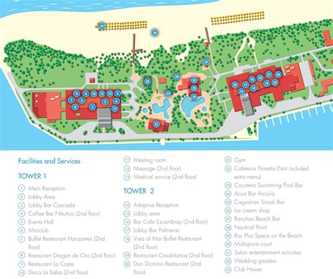 Resort Map | Roc Varadero | Varadero, Cuba