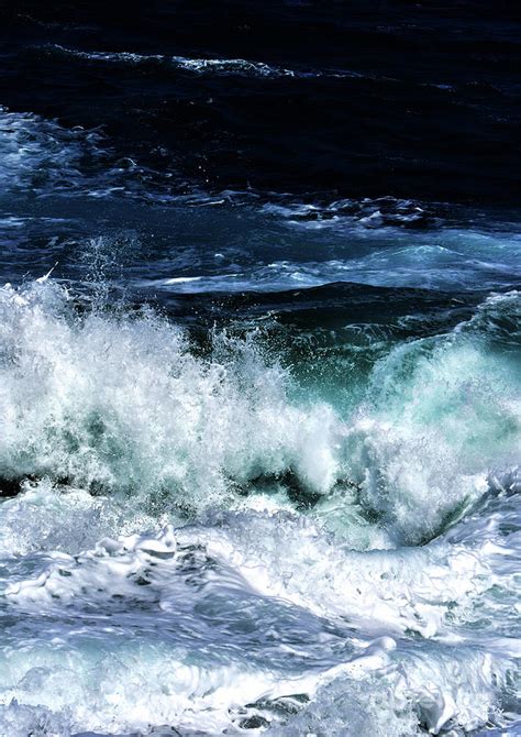 Ocean Waves in Dark Blue Photograph by PrintsProject - Pixels