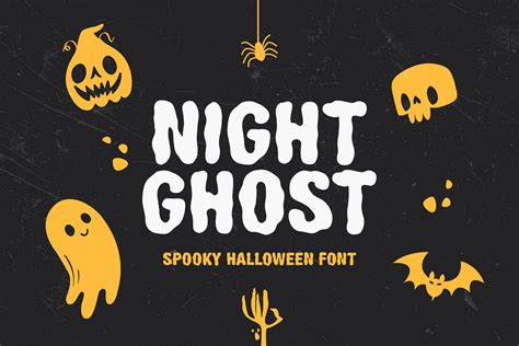 Night Ghost / Halloween Font, Logo Font, Spooky Font, Melted Font, Threat Font, Cricut Font ...