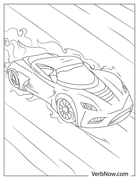 Free RACE CARS Coloring Pages & Book for Download (Printable PDF) - VerbNow