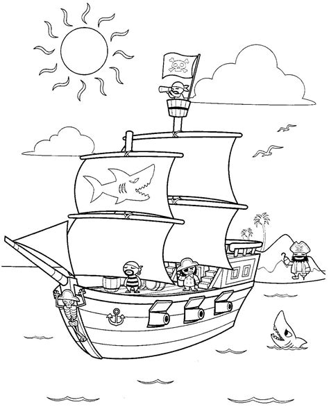 Free Printable Pirate Coloring Pages For Kids