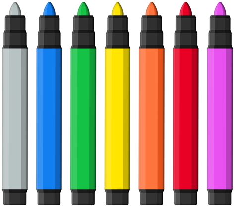 Markers Clipart Markers Transparent Free For Download On - Riset