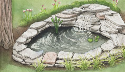 Pond Drawing at PaintingValley.com | Explore collection of Pond Drawing