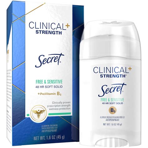 Secret Clinical Strength Soft Solid Antiperspirant And Deodorant, Free & - Shop Deodorant ...