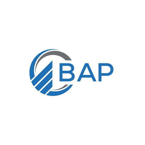 BAP Flat accounting logo design on white background. BAP creative initials Growth graph letter ...