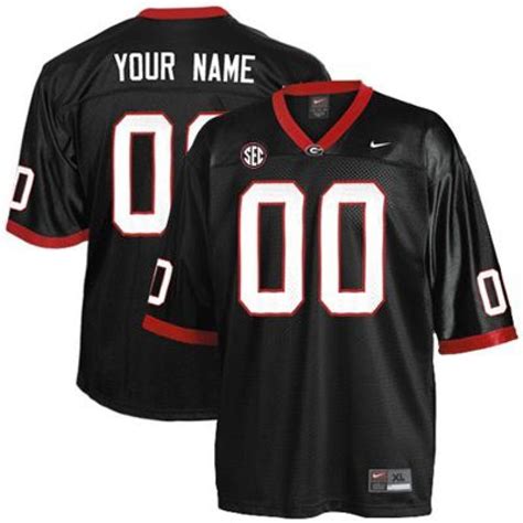 Nike Georgia Bulldogs Customized Limited Black NCAA Football Jersey - Men's,Custom,Personalized