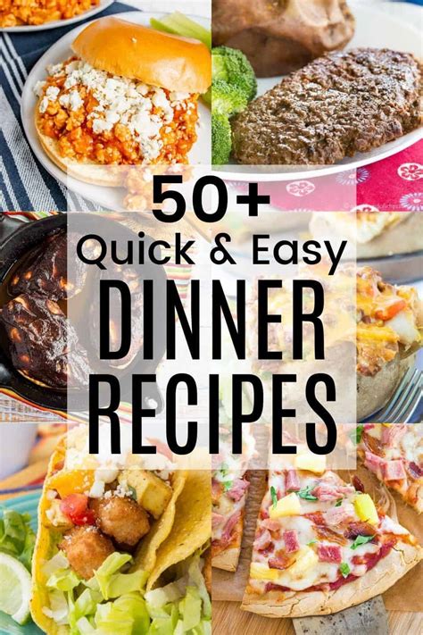 50+ Quick and Easy Dinner Ideas | Cupcakes & Kale Chips