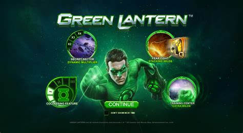 Green Lantern - slot game by Playtech on Behance