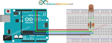 Arduino rgb led all colors - doctorJuli