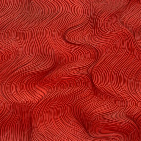 Premium Photo | A red background with wavy lines and a pattern of wavy lines.