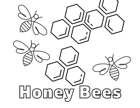 Honey Bees coloring page - Download, Print or Color Online for Free