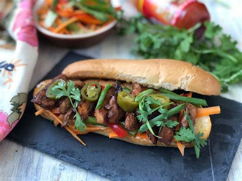 Chicken Bánh Mì Recipe - Vietnamese Grilled Sandwich by Archana's Kitchen