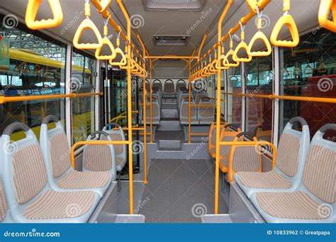 Interior of an Empty City Bus Stock Photo - Image of vehicle, public ...