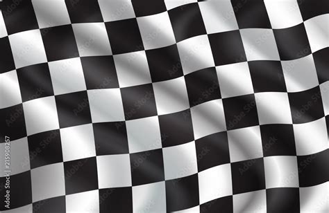 Vector background of checkered flag pattern Stock Vector | Adobe Stock