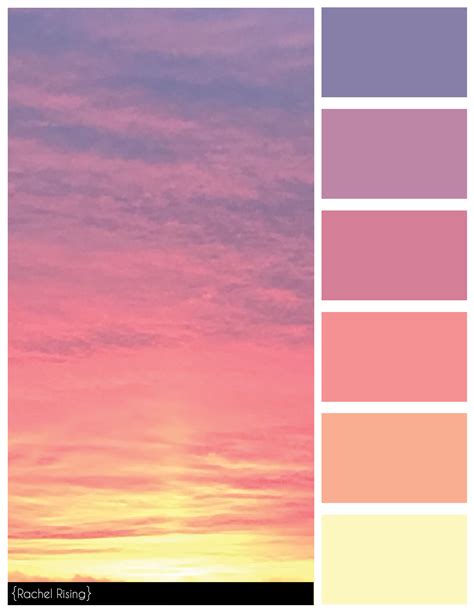 Color Swatches | rachelrisingdesign | Sunset color palette, Color schemes, Color palette