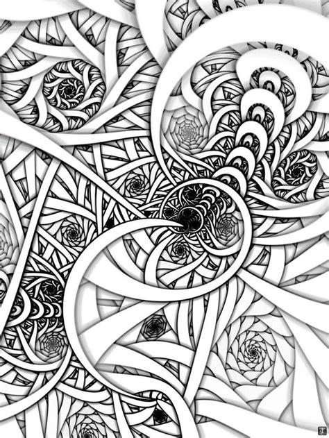 Fractals Coloring Pages - Coloring Home