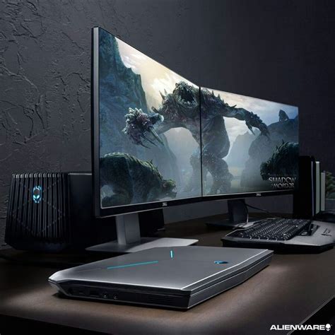 Alienware gamer setup | Alienware, Computer setup, Gaming room setup