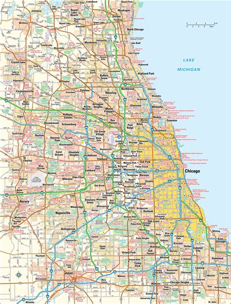 Chicago Map - Guide to Chicago, Illinois