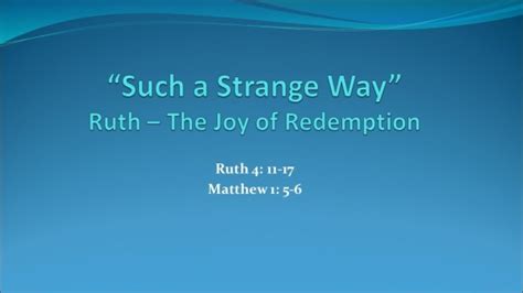 Ruth: The Joy of Redemption - Faithlife Sermons