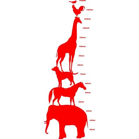 Animal Height Chart