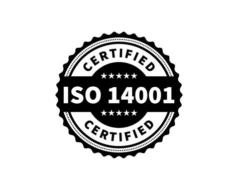 ISO 14001 Certified badge, icon. Certification stamp. Flat design vector. Vector stock ...