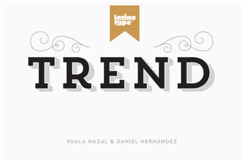 Trend | Typeface design, Trending fonts, Stylish fonts