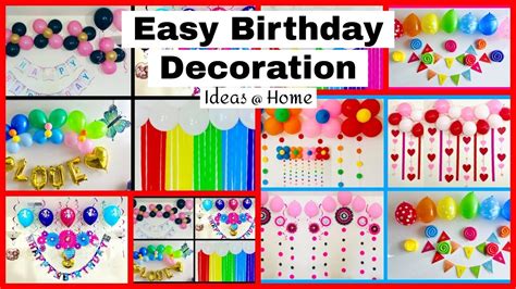 Very Easy Kids Birthday Decoration Ideas At Home - Party Decorations. - YouTube