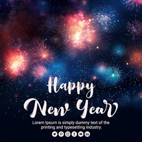 Premium PSD | New year celebration background psd