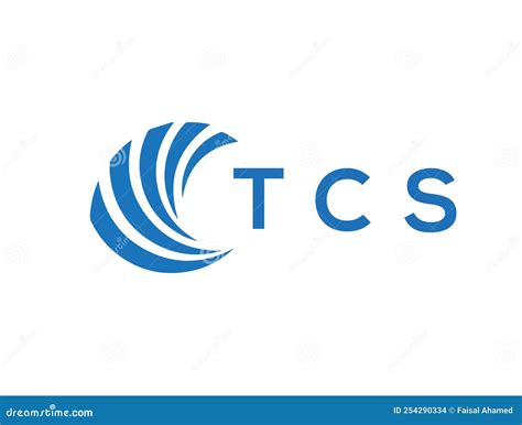 TCS Letter Logo Design on White Background. TCS Creative Circle Letter ...