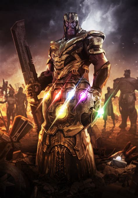 AVENGERS ENDGAME - THANOS AND THE GAUNTLET by MizuriOfficial on DeviantArt