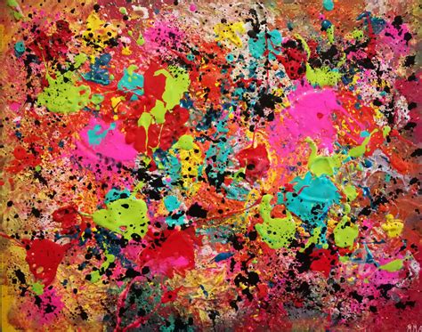 Abstract Splatter Painting at PaintingValley.com | Explore collection ...