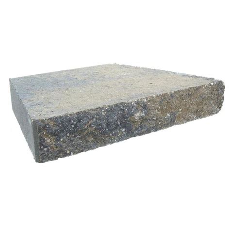 3" Retaining Wall Cap Gray/Charcoal Retaining Wall Cap (Common: 3-in x 16-in; Actual: 3-in x 16 ...