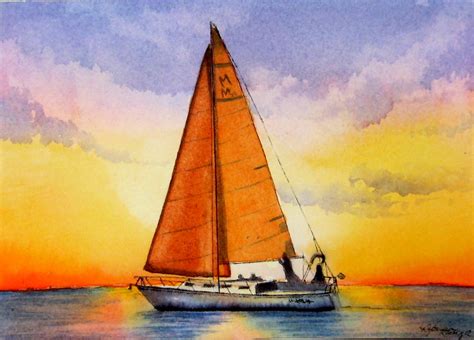 Eclectic Studio: how to paint a sunset in watercolor